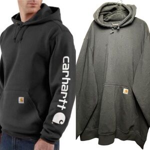 Carhartt Loose Fit Midweight Logo Sleeve Graphic Sweatshirt K288 BLK Sz 4XL Tall